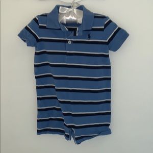 Ralph Lauren blue stripe one piece